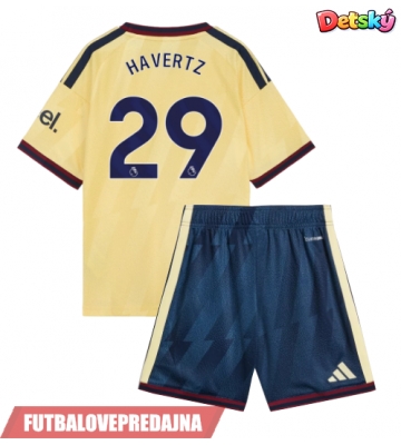 Lacne Dětský Futbalové dres Arsenal Kai Havertz #29 2026-27 Krátky Rukáv - Tretina (+ trenírky)